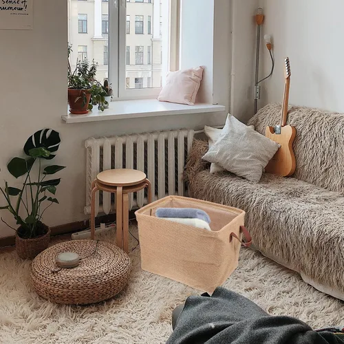 Miniatura 3 de Alipis Decoración de dormitorio plegable cesta de almacenamiento de gran capacidad impermeable para artículos de ropa