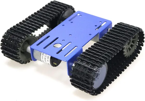 Miniatura 10 de SmaringWing Kit profesional de plataforma de coche con 2 motores de CC de alto par, modelo eduaccional Caterpillar Robotic Crawler Sciences
