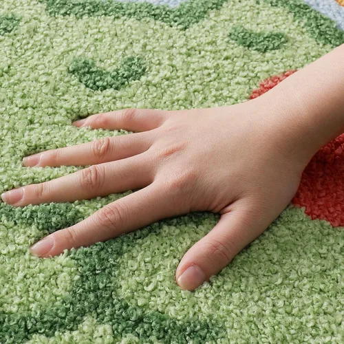 Miniatura 4 de Ankah Alfombra de ducha bonita, lujosa, absorbente y antideslizante, lavable a máquina para bañera, ducha y baño, 17.71 x 25.59 pulgadas, diseño