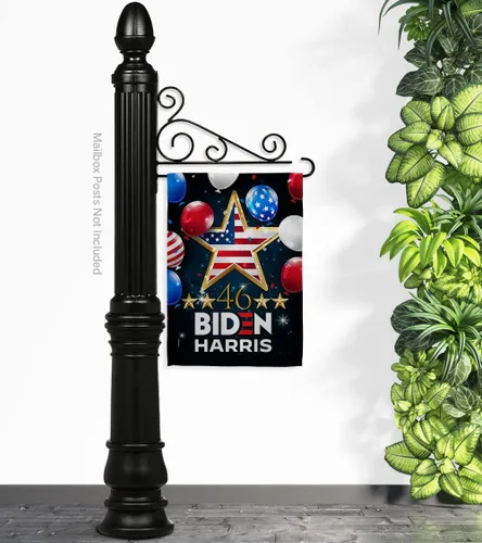 Miniatura 13 de Biden Harris Flag Juego de 46 banderas de jardín, soporte de pared patriótico, voto, presidente demócrata, republicano, Tea Party, Estados Unidos