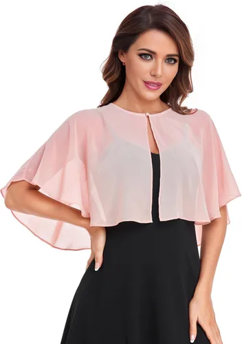 Miniatura 4 de Capelets para mujer, chales de gasa suave, chal para noche, boda, bolero