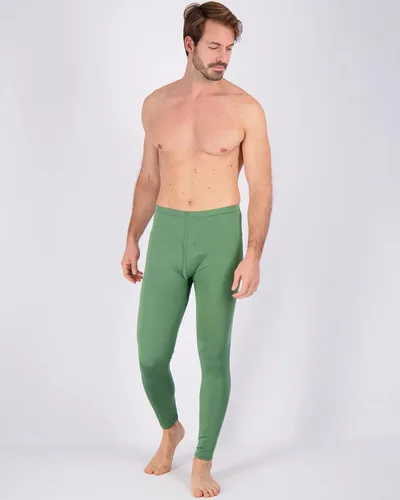 Miniatura 4 de Real Essentials Paquete de 3: ropa interior térmica para hombre, capa base, pantalones con forro polar con bragueta – parte inferior larga