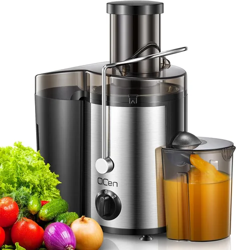 Miniatura 19 de Máquina exprimidora, extractor centrífugo de 800 W con boca ancha de 3 pulgadas, canal de alimentación para frutas y verduras, fácil de limpiar
