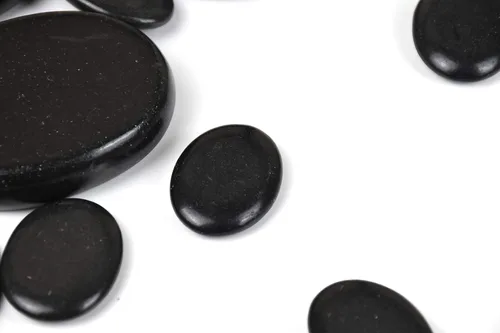 Miniatura 6 de Juego de 12 piedras de masaje caliente grandes profesionales de basalto natural, kit de rocas cálidas para masaje de spa en casa, para espalda