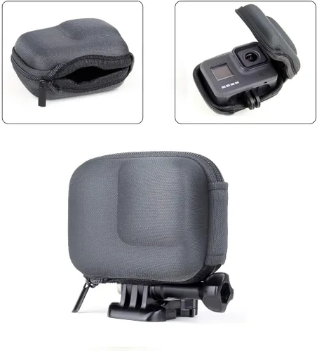 Miniatura 3 de SOONSUN Mini estuche de transporte duro para GoPro Hero 8 Negro, estuche compacto de almacenamiento de EVA protector de viaje