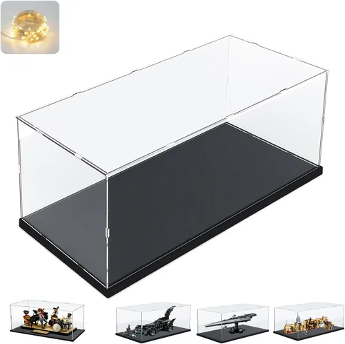 Miniatura 19 de Vitrina de acrílico transparente engrosada para coleccionables Lego 75325, caja transparente de autoensamblaje, gran protección antipolvo con base