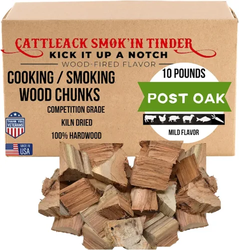 Miniatura 10 de Cattleack Smok'in Tinder Trozos de madera para ahumar carne, eleva tu barbacoa con trozos de parrilla de primera calidad, aproximadamente 10 libras