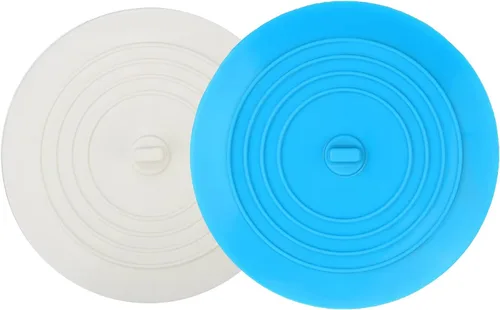 Miniatura 14 de V-TOP Tapón de Desagüe de Bañera Paquete de 2, Tapón de Bañera de Silicona de 5 Pulgadas Cubierta de Desagüe de Ducha, Tapón de Bañera Retenedor