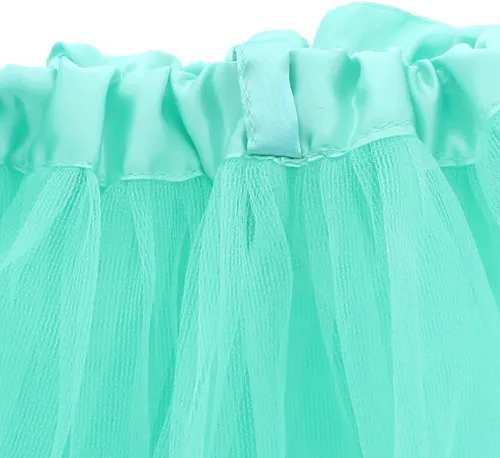Miniatura 4 de Baby Tutú de tul para bailarina, 5 capas (0-3 meses de edad).