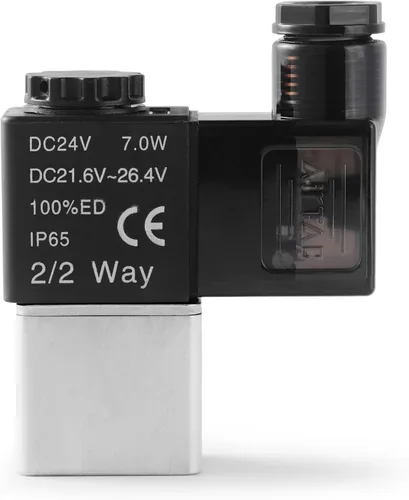 Miniatura 2 de Control fluido AirTAC 2V025-08 1/4" PT DC12V 2/2 de la válvula electromagnética manera normalmente cerrada