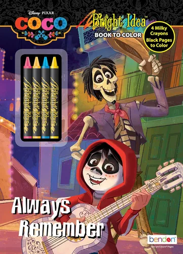 Bendon 45029 Coco Black Paper - Libro de actividades para colorear y colorear con crayones multicolor