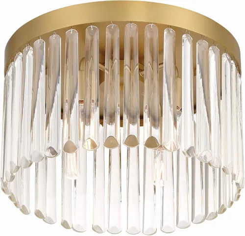 Miniatura 4 de Crystorama Emory - Soporte empotrado dorado moderno con 4 luces