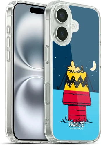 Miniatura 107 de Head Case Designs Funda de gel con licencia oficial de Peanuts Snoopy & Woodstock Halfs and Laughs [protección de grado militar] compatible