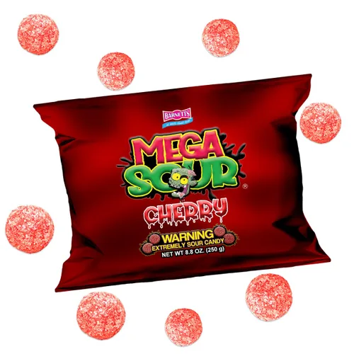 Miniatura 13 de Barnetts - Mega Sour Candy Apple 3.67 oz - Bolsas dulces de moda - Dulces tradicionalmente hechos a mano - Revestimiento agrio dura 20 segundos