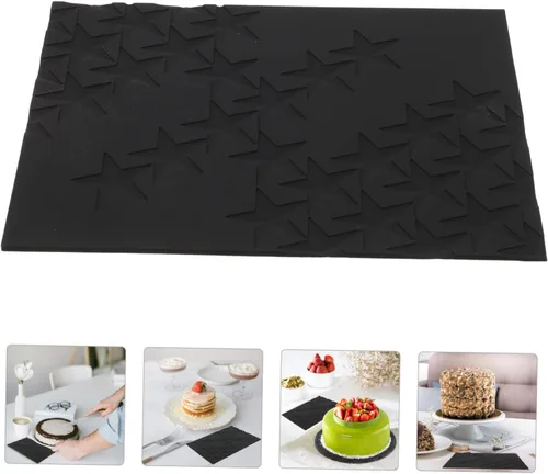 Miniatura 6 de LABRIMP Estera antiadherente de la impresión de la torta de la estera del fondant de la textura de la estrella del silicón