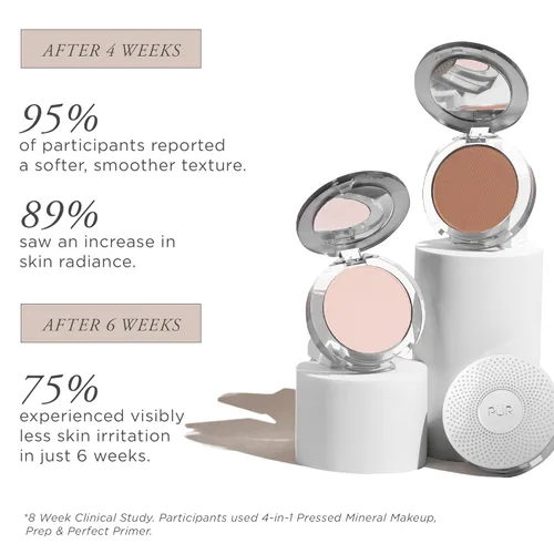 Miniatura 8 de PÜR MINERALS Base de Maquillaje Mineral Prensada 4 en 1 en Polvo con SPF 15 - Corrector y Compacto de Acabado en Polvo Prensado para Rostro - Base