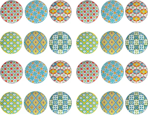 Miniatura 8 de Certified International Damask Floral - Platos de canapé/almuerzo de 6 pulgadas, diseños surtidos, multicolor, grande, juego de 6