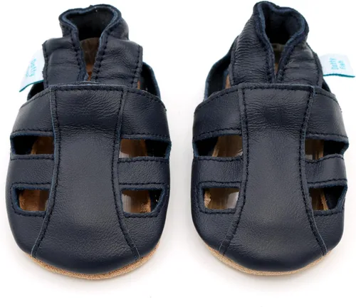 Miniatura 2 de Dotty Fish Sandalias de cuero suave para niños pequeños.