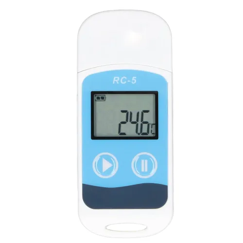 Miniatura 6 de Fydun Registrador de datos de temperatura USB IP67 32000 lecturas registrador de datos de temperatura para cadena de frío para el hogar, estudio