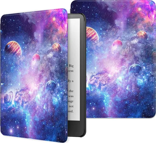 Miniatura 30 de Funda para Kindle básico de 6 pulgadas (11.ª generación), múltiples ángulos, piel sintética, delgada, con función de encendido y apagado automático