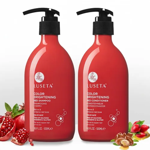 Miniatura 28 de Luseta Champú espesante para cabello fino y fino, fórmula voluminizadora de biotina y colágeno para cabello liso y flácido, añade cuerpo y plenitud