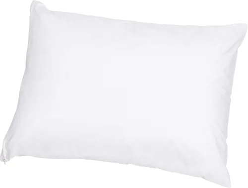 Miniatura 2 de Amazon Basics Protector de almohada hipoalergénico 100% algodón estándar transpirable con cremallera, lavable a máquina, blanco, 27 x 21 pulgadas