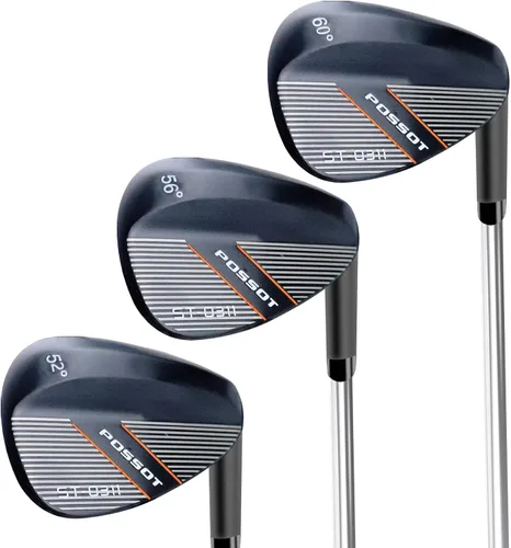Miniatura 6 de Juego de cuña de 3 piezas o cuñas de golf individuales, disponibles en cuña de 52°, cuña de arena de 56° y cuña lob de 60° para mano derecha hombre