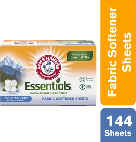 Miniatura 2 de ARM & HAMMER Hojas suavizantes de tela, lluvia de montaña 144ct