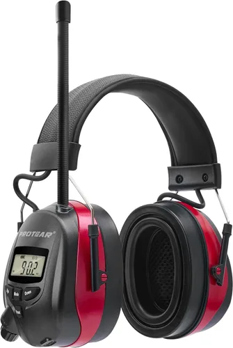 Miniatura 9 de AM FM Radio Headphones,25dB NRR Ear Protection with Bluetooth,Rechargeable Ear Muffs