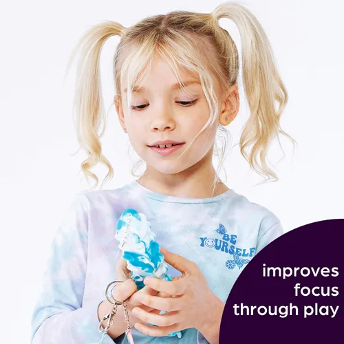 Miniatura 3 de Juguete antiestrés para niños, diseño de clip para mochilas y llaveros, actividades sensoriales divertidas para aliviar el estrés y concentrarse