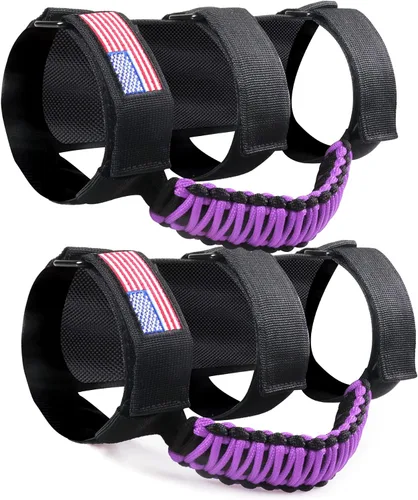 Asas de Agarre para Barra Antivuelco para Jeep Wrangler CJ YJ TJ JK JL 4XE Gladiator JT 1955-2025 2.0"-4.0" Jaula Antivuelco Mango de Agarre de 2