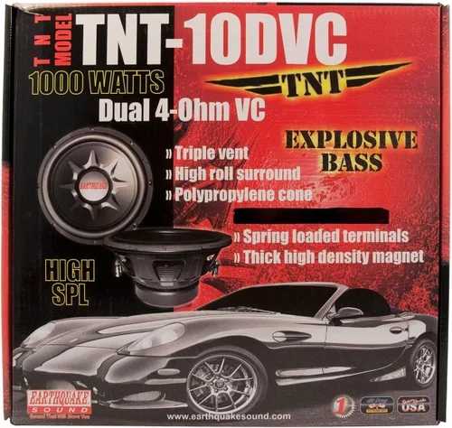 Miniatura 7 de Earthquake Sound TNT-10DVC Subwoofer de 10 pulgadas con doble bobina de voz de 4 ohmios
