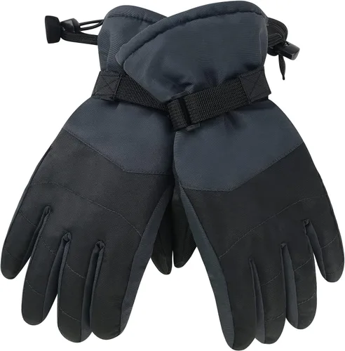 Miniatura 3 de American Trends Kids Waterproof Winter Gloves with Zip Pocket Snow Ski Gloves Boys Girls Toddler Touchscreen Snowboard Gloves