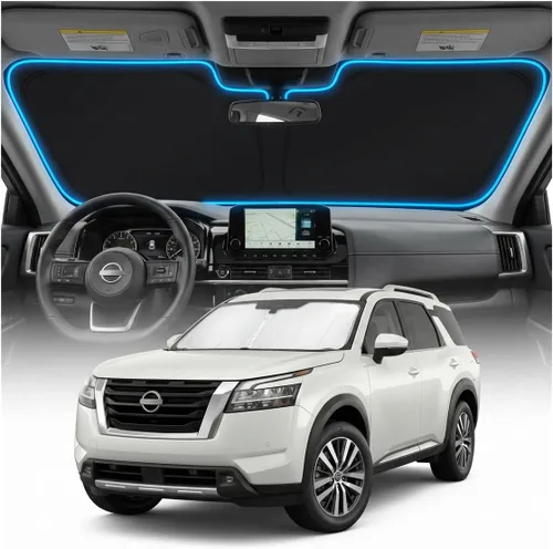 Miniatura 104 de Cubierta para parabrisas para BMW X1 E84 – Ajuste personalizado X1 E84 Accesorios 2016-2024 2025 Parasol plegable protección UV y escudo térmico