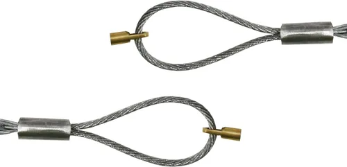 Miniatura 4 de Calcetín de agarre de cable con tuerca de 0.197 in flexible de malla de ojo, kit de calcetines de cable de acero galvanizado antideslizante, cable