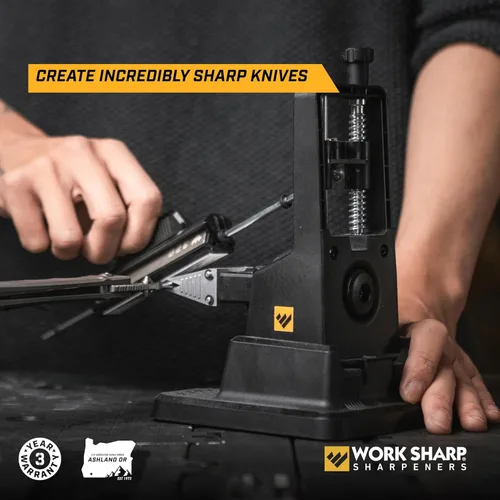 Miniatura 6 de Work Sharp Afilador de cuchillos Elite con ajuste de precisión - Sistema de afilado de cuchillos ajustable - Para cuchillos de caza, con muescas