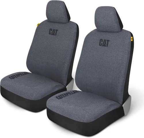 CAT CozyBlend Fundas para Asientos de Automóvil, Azul Jaspeado - Fundas de Asientos de Tela Jersey Premium para Autos, Camiones, SUV, Fundas de