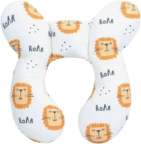 vocheer Almohada de viaje para bebé (mejorada), almohada de apoyo para cabeza y cuello para cochecito, asiento de automóvil, cochecito, gorila, León