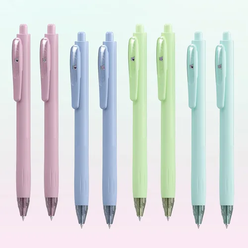 Miniatura 6 de WRITECH Bolígrafos de gel de punta fina: bolígrafo retráctil de tinta negra, escritura suave, punta media de 8 quilates, 0.028 in, punta media