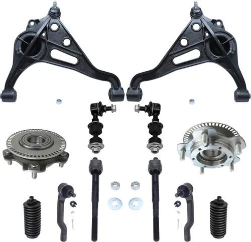 Miniatura 136 de Detroit Axle - Kit de nudillos de dirección delantera izquierda para Ford Edge Lincoln MKX 07-10, cojinete de rueda del lado del conductor, nudillo