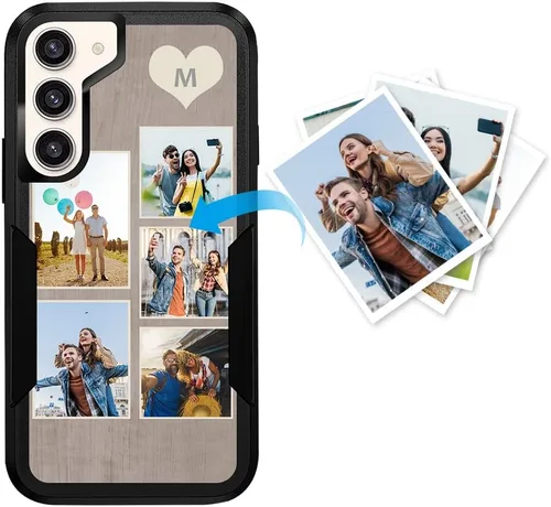 Miniatura 51 de Funda protectora personalizada para Samsung Galaxy S22 Ultra 5G (versión 2022), funda protectora de doble capa resistente con múltiples fotos, a