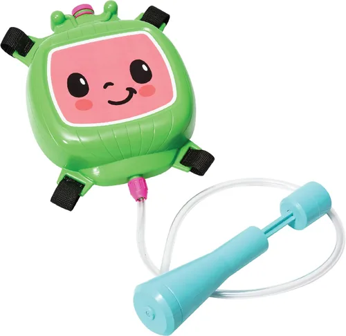 Mochila de agua Cocomelon, juguete de agua, disparador de agua al aire libre para niños