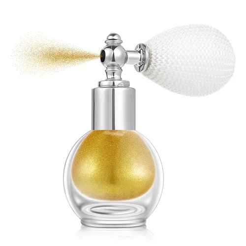 Miniatura 10 de Spray Iluminador Blanco Perla, Polvo Suelto de Brillo con Alto Brillo, Spray de Maquillaje para Cuerpo, Cara, Cabello, Laca con Purpurina de Larga