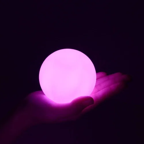 Miniatura 2 de YESIE 2 paquetes de luces flotantes para piscina, lámpara LED recargable de orbe de 3 pulgadas, material duradero de 150°F, accesorios para bañera