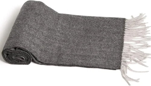 Miniatura 2 de Bufanda masculina Fishers Finery, 100 % cachemira de 2hebras, sin pelusa