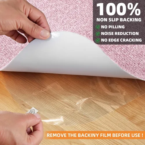 Miniatura 2 de Tapete para silla de oficina para suelo de madera dura y azulejos, tapete para silla de escritorio de computadora de 55 x 35 pulgadas, tapete