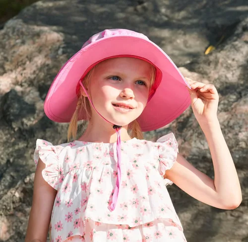 Miniatura 2 de Connectyle Sombrero de sol UV para niños pequeños sombrero de pesca de safari UPF 50