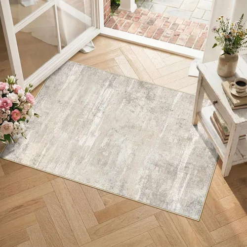 Miniatura 54 de Alfombra lavable para pasillo de 3 x 12 pulgadas, alfombras abstractas modernas con parte trasera antideslizante, alfombra ultra suave para cocina