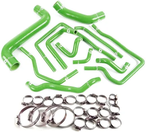 Miniatura 10 de G-PLUS Kit de abrazaderas de manguera de refrigerante de radiador de silicona compatible con Subaru Impreza WRX/STi GDA/GDB EJ207 2002-2007 negro