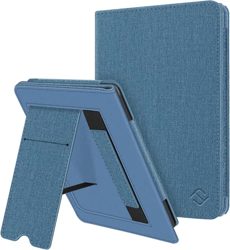 Miniatura 27 de Fintie Funda con soporte para Kindle de 6 pulgadas (11ª generación-2024/2022) - Funda de piel sintética con ranura para tarjeta de encendido y Negro